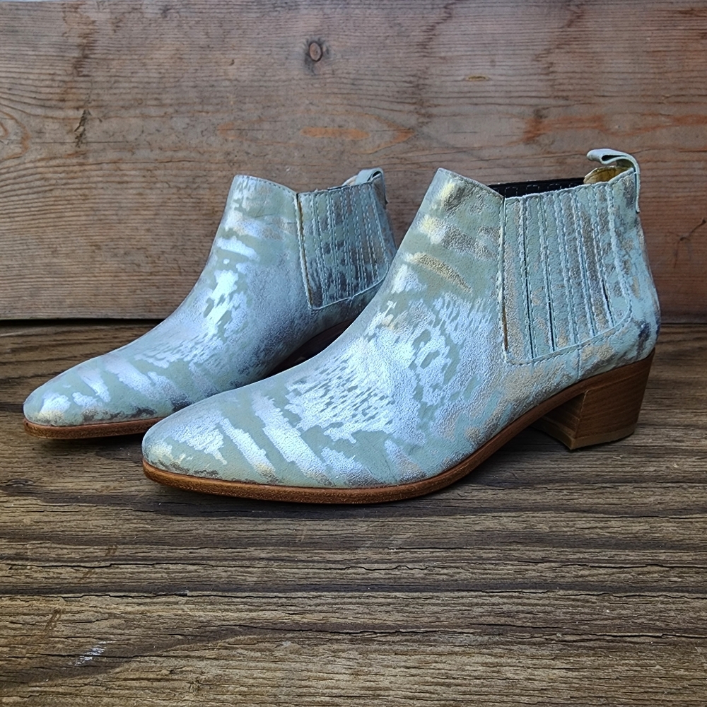 Modern Vice Handler Chelsea Boots Leather Silver Size Eur 36 or US 6 Genuine L